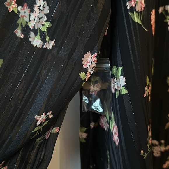 ModCloth Semi Sheer Black Floral Blouse - Picture 7 of 7